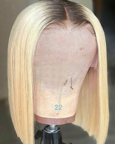 Bob blonde lace wig