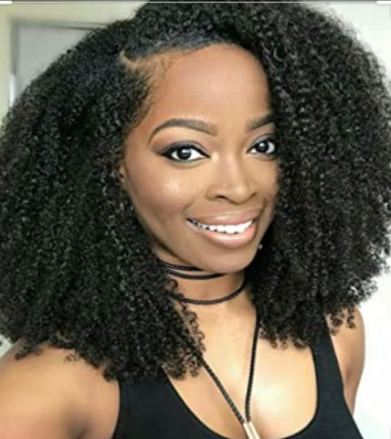 Natural curl gluless bob wig