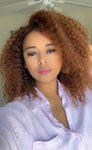 18" 4C edge kinky curly wig